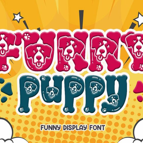 Funny Puppy | Funny Display Font cover image.