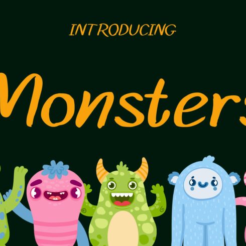 Monsters Font cover image.