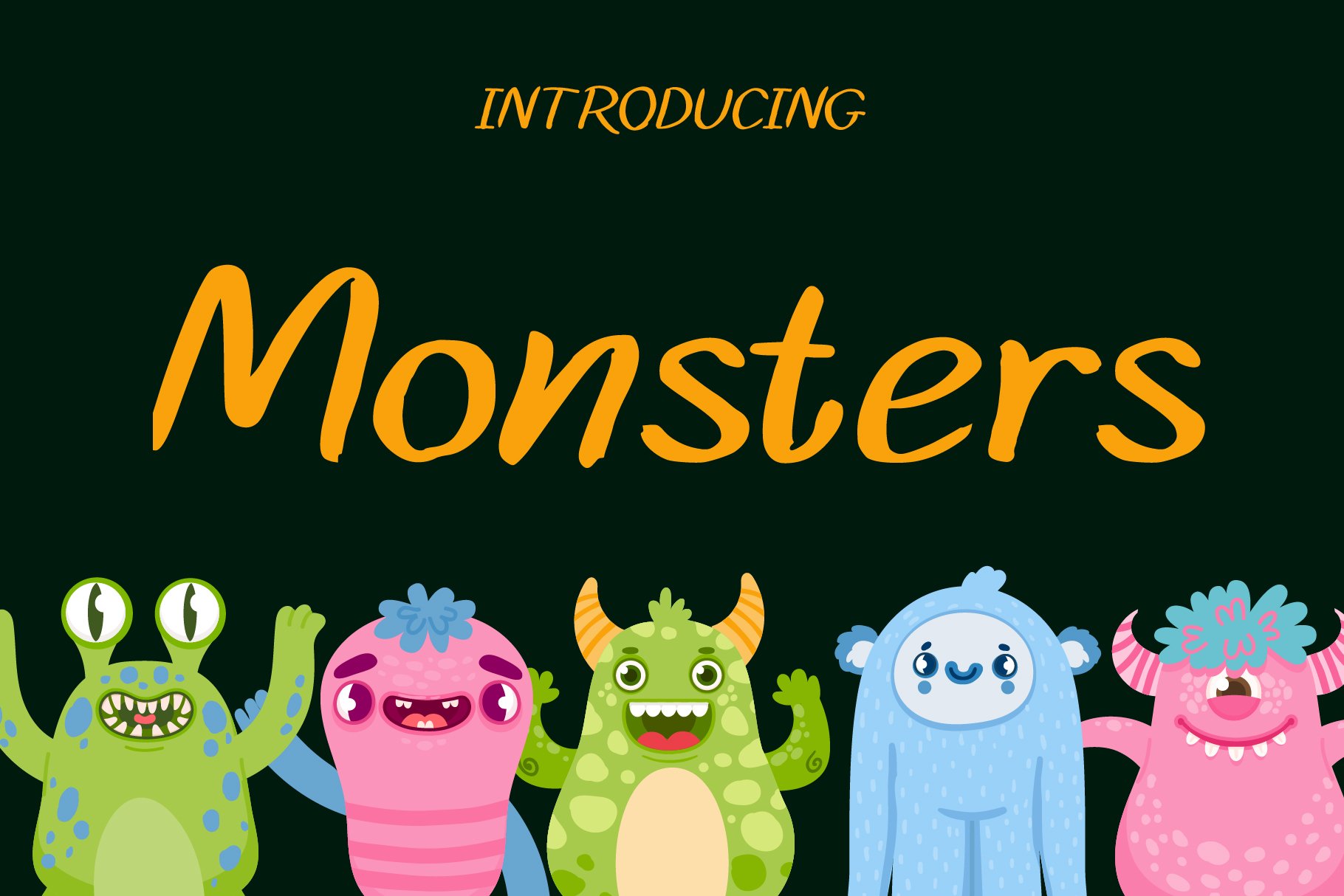Monsters Font cover image.