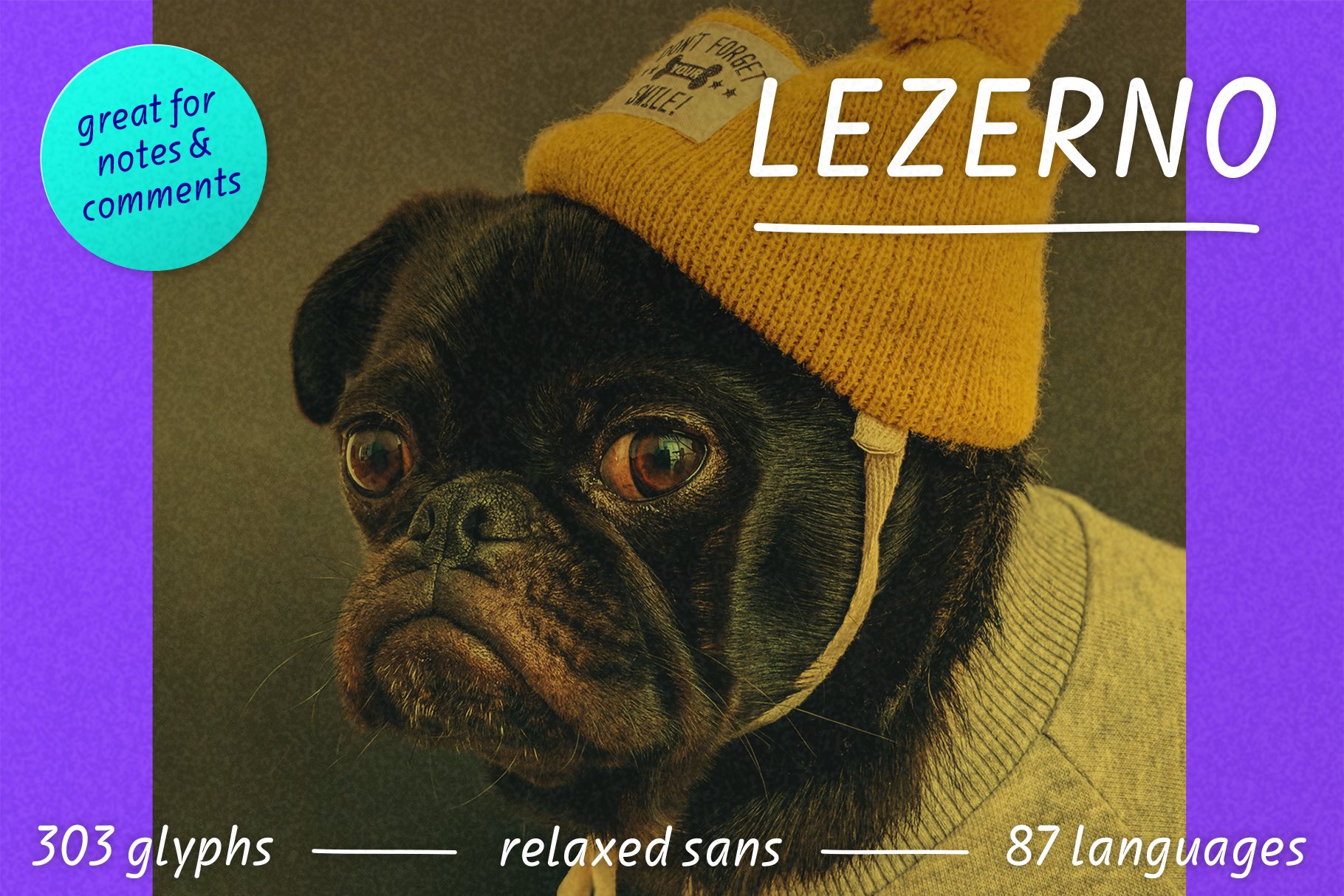 Lezerno Font — Relaxed Sans Serif cover image.