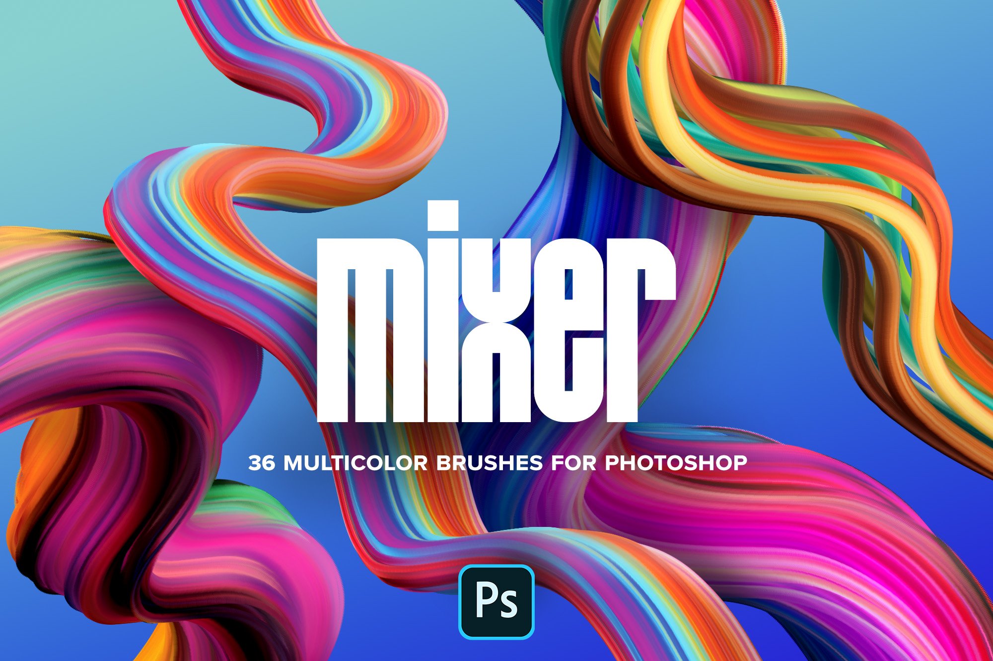 Mixer: Multicolor Photoshop Brushescover image.