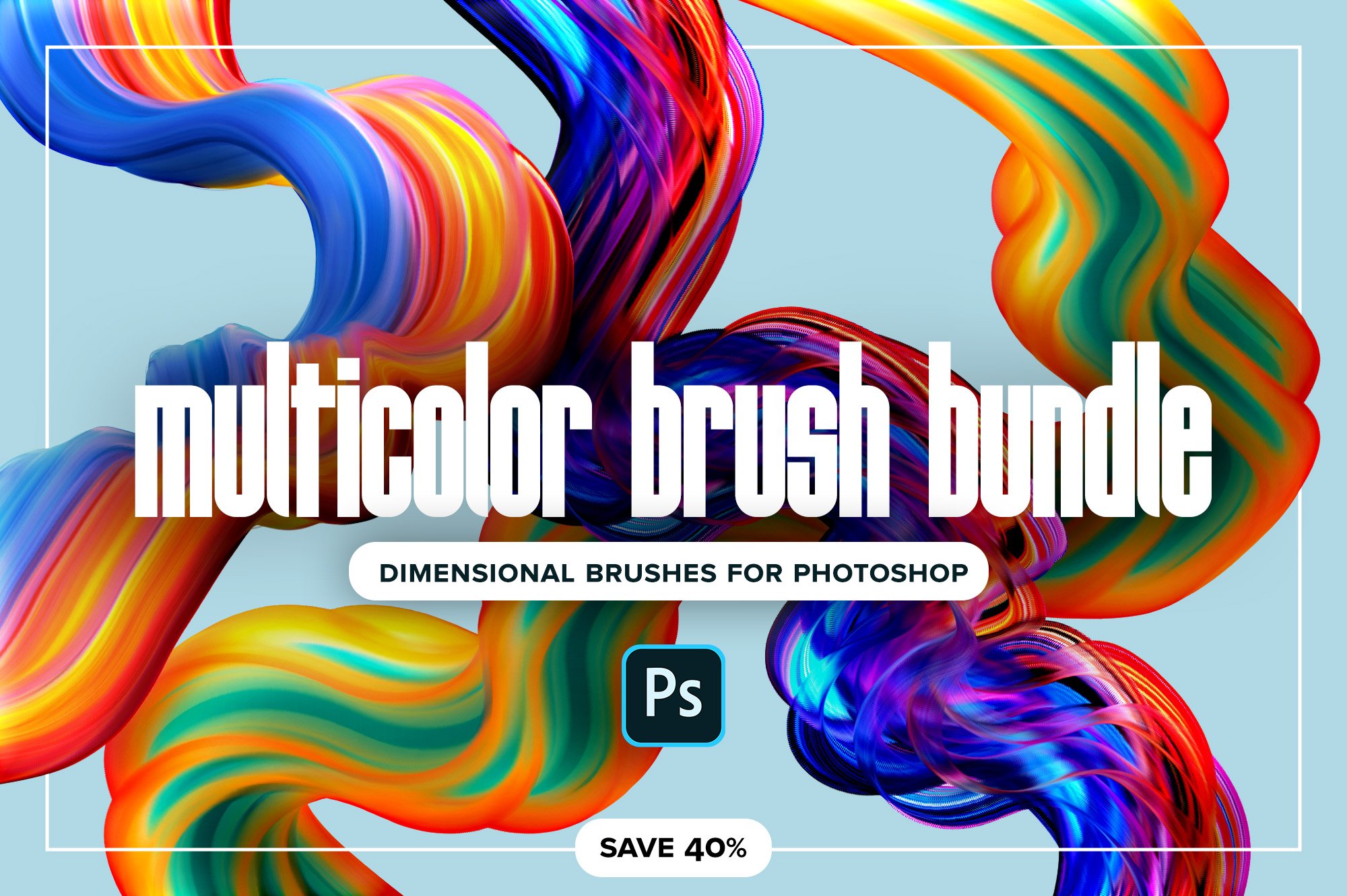 Multicolor Brush Bundle (Photoshop)cover image.