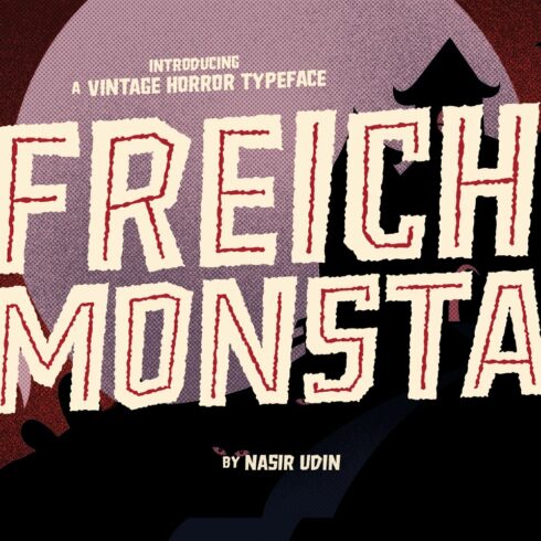 Freich Monsta - Vintage Horror Fonts cover image.