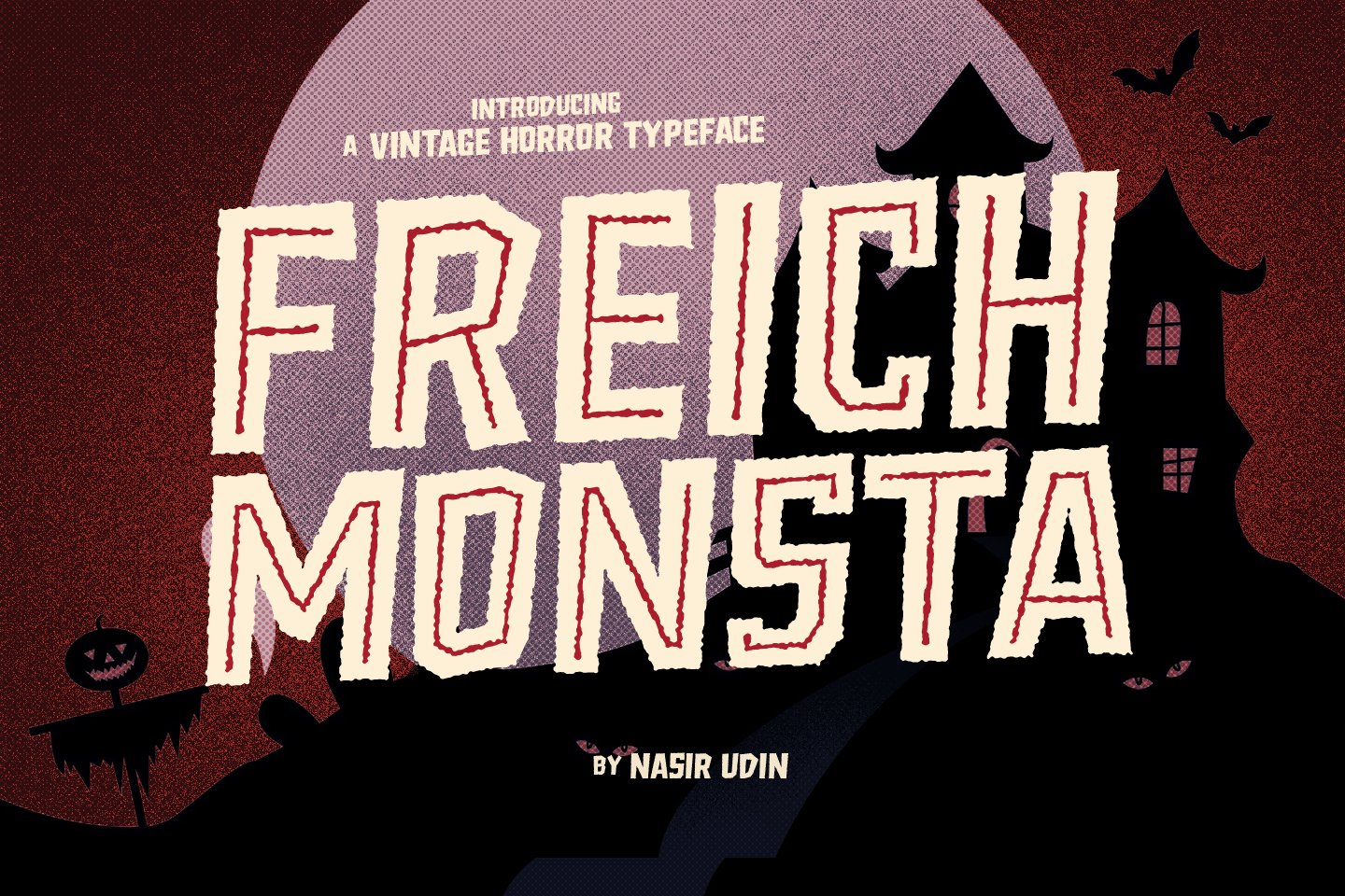 Freich Monsta - Vintage Horror Fonts cover image.