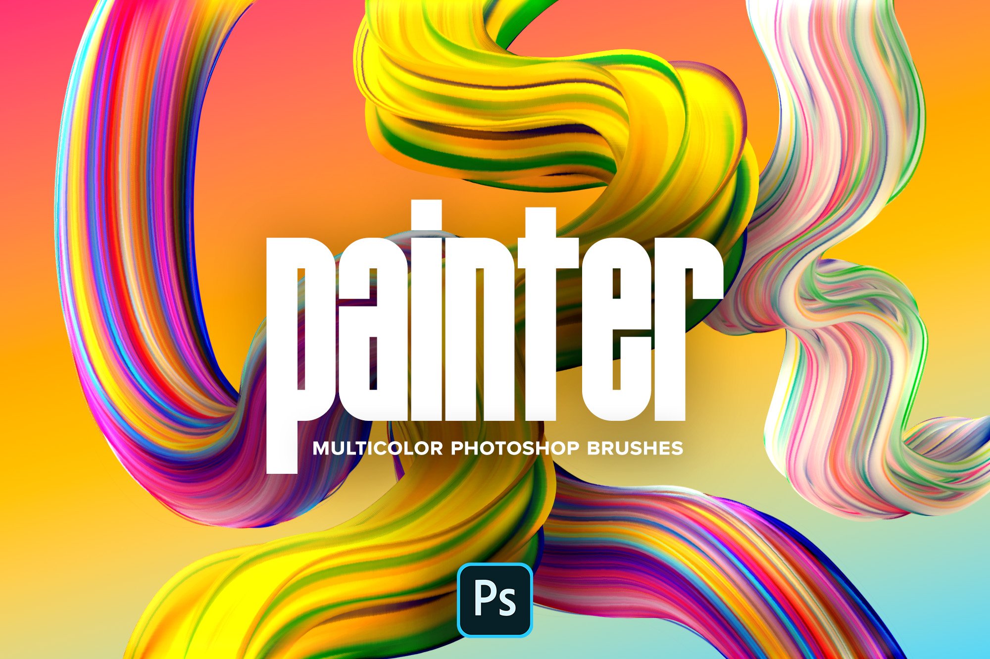 Painter—Multicolor Photoshop Brushescover image.
