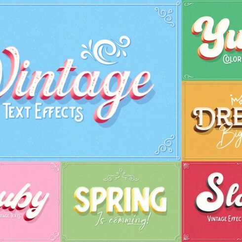 Vintage Text Effectscover image.