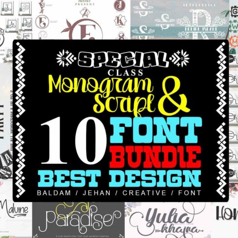 Special Collection 10 Font Bundle cover image.