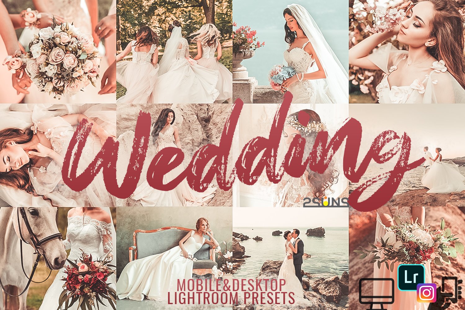 Wedding Lightroom presetscover image.