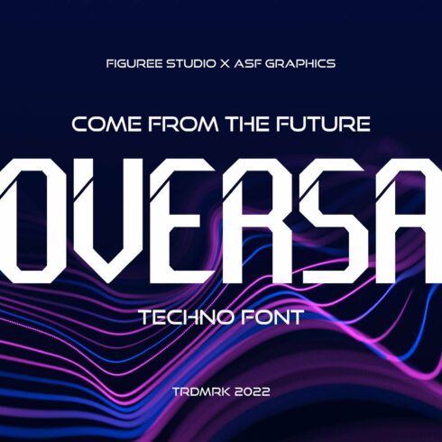 Oversa - Futuristic Font cover image.