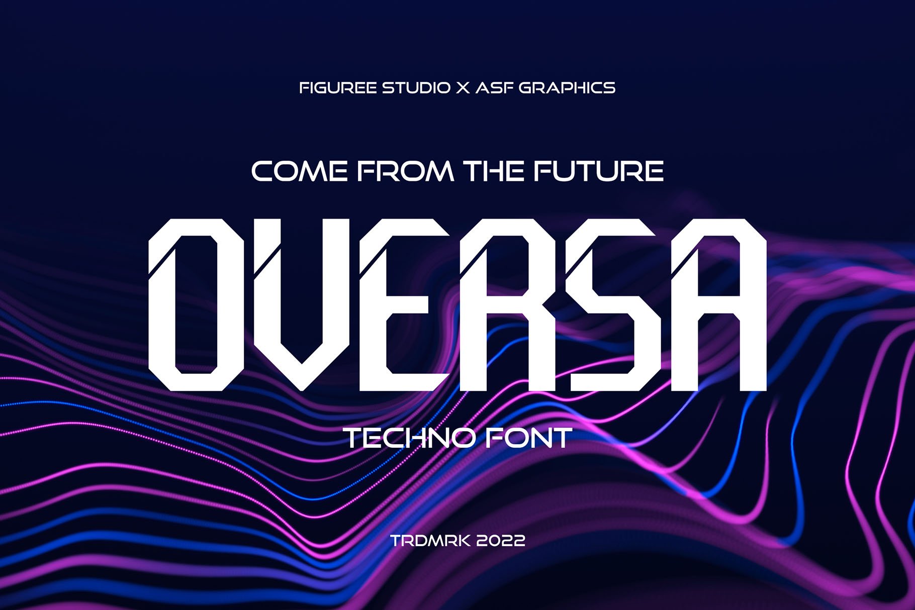 Oversa - Futuristic Font cover image.