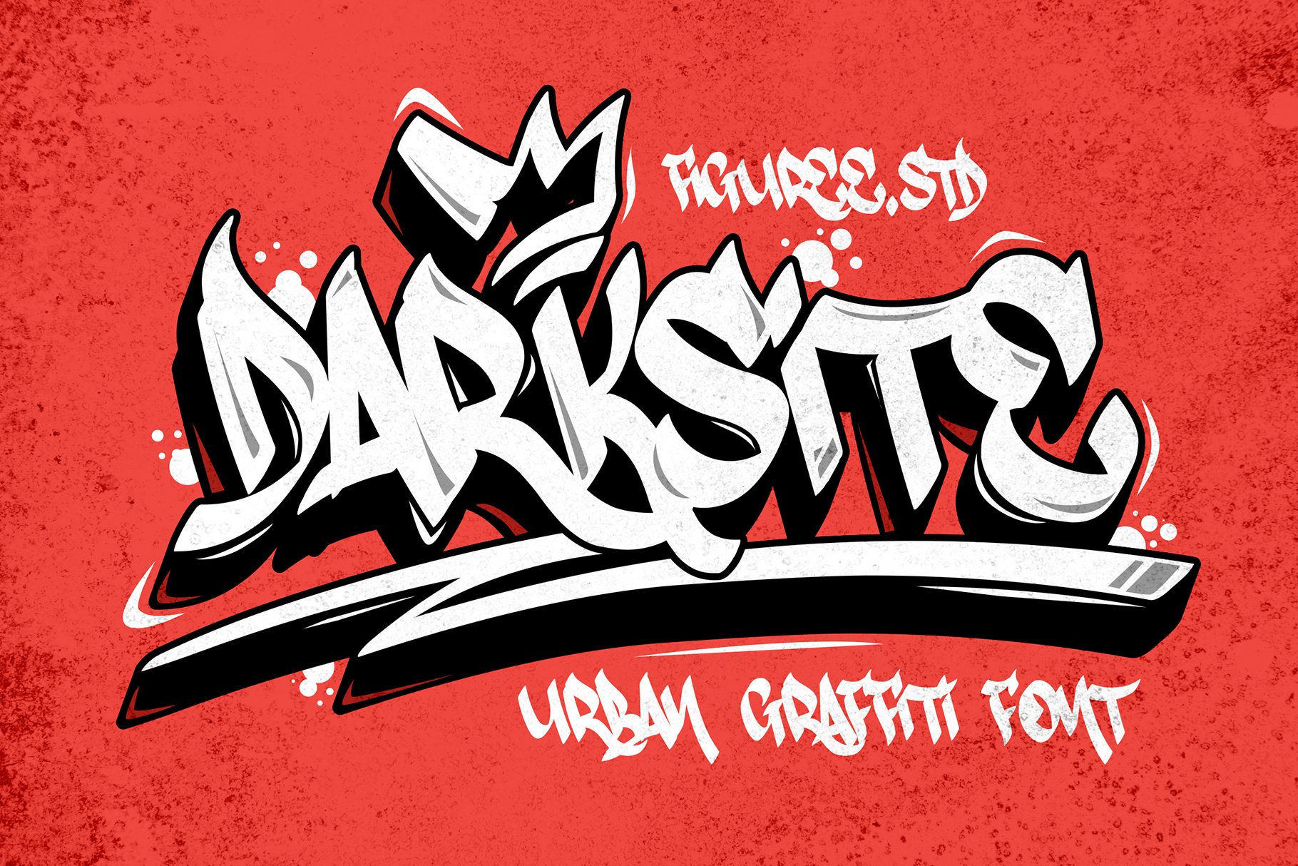 Darksite - Urban Graffiti Font cover image.