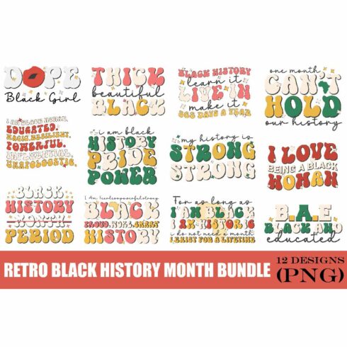 Retro Black Month History Sublimation cover image.