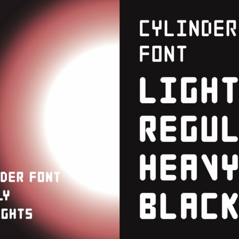 Cylinder Font Family | 4 Styles cover image.
