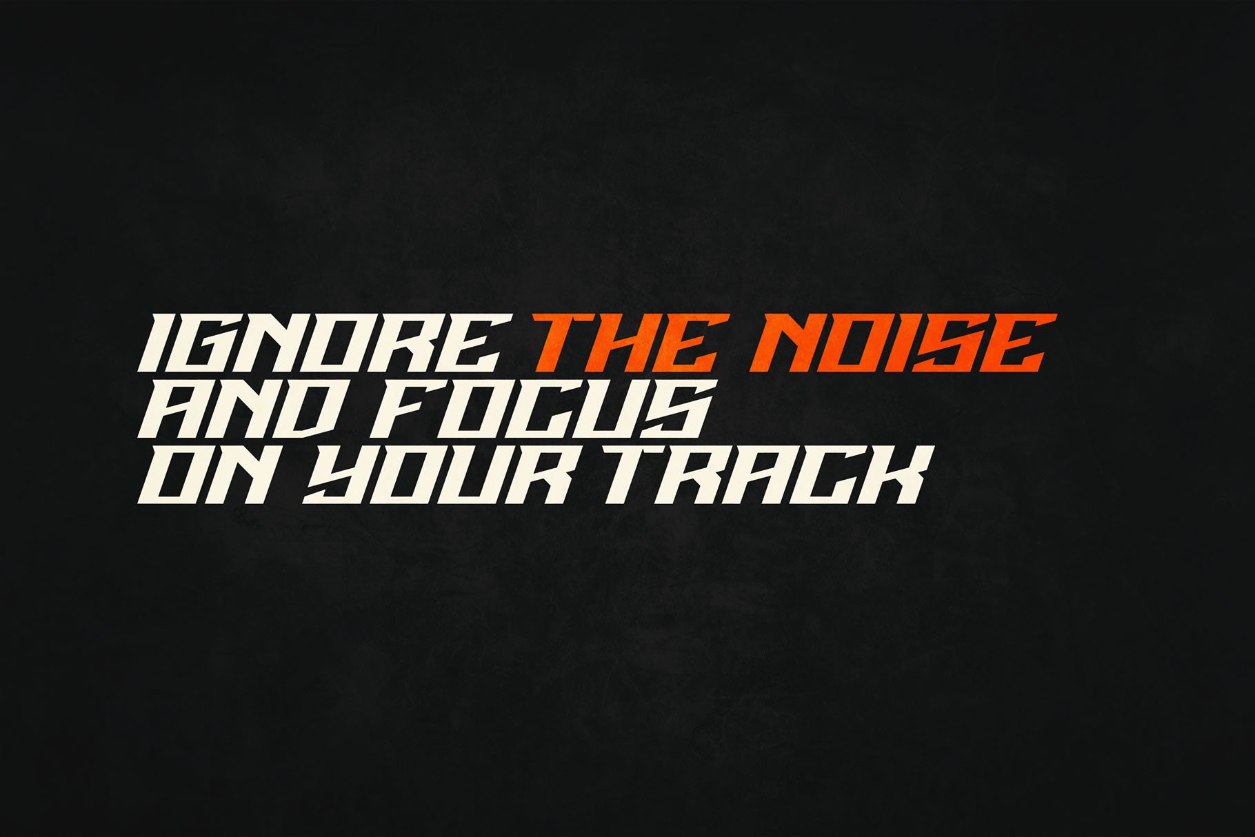 Noise Gear - Absolute Racing Font preview image.