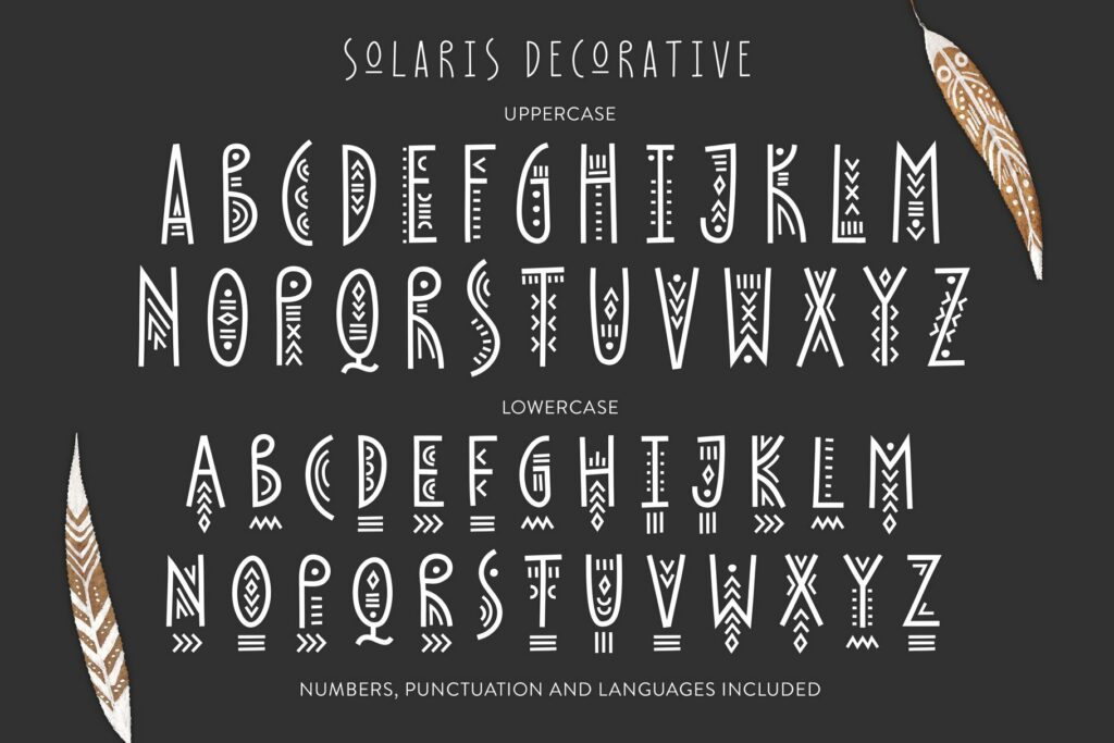 Solaris - Tribal Font Family – MasterBundles