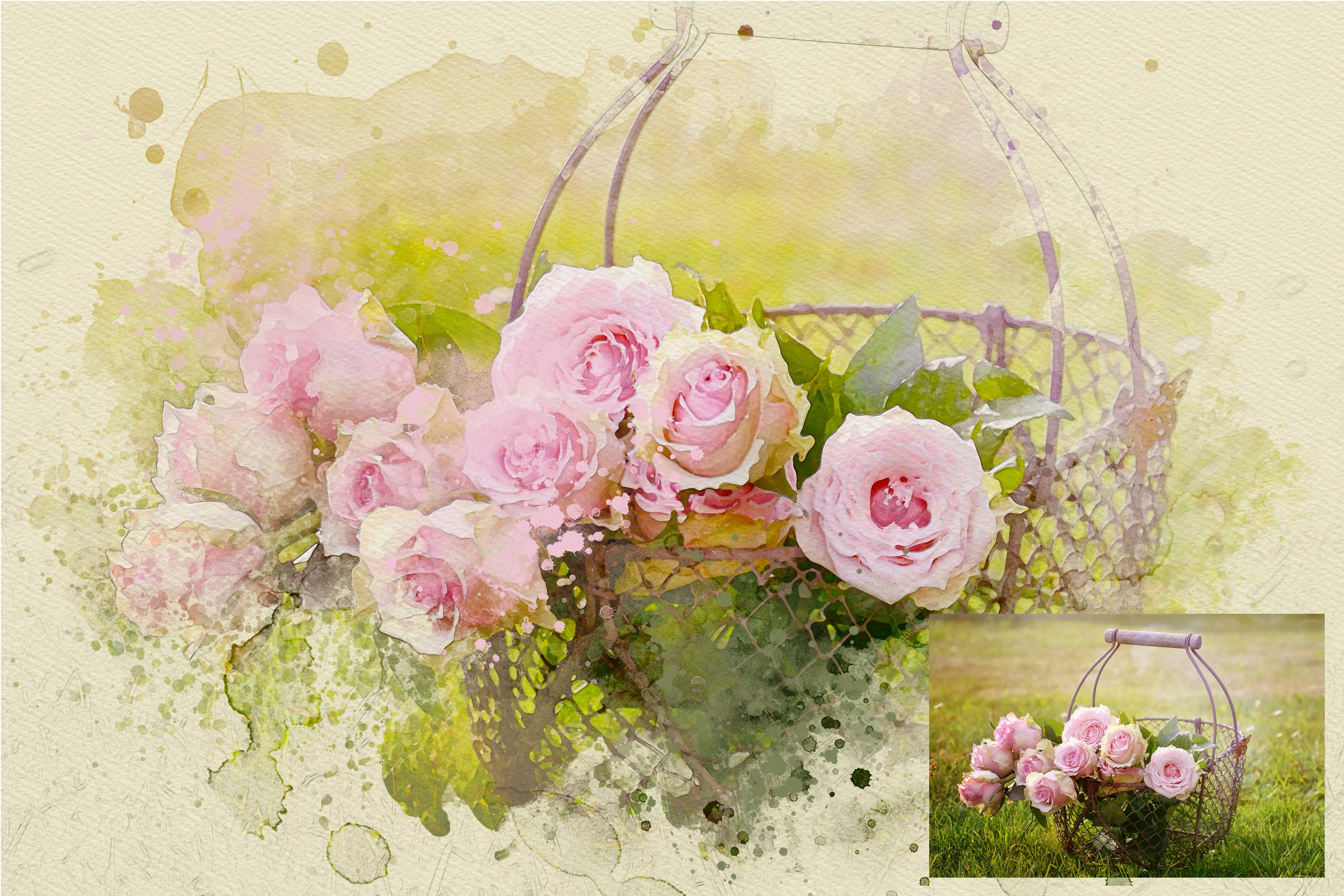 Realistic Watercolor Photo Effectpreview image.