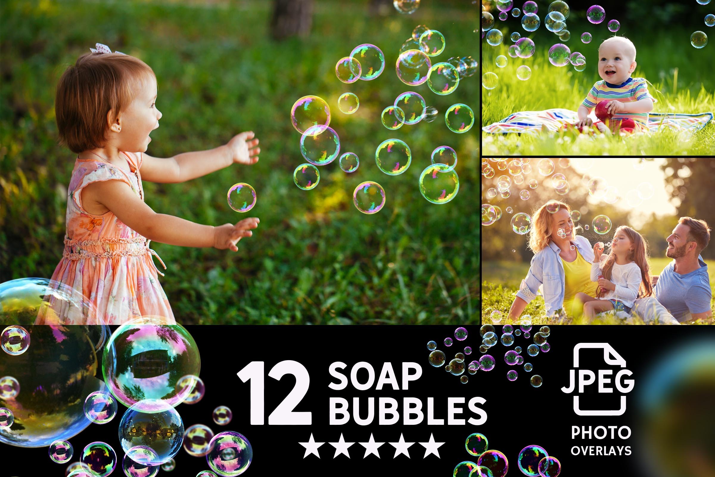 005. 12 soap bubbles photo overlays 216