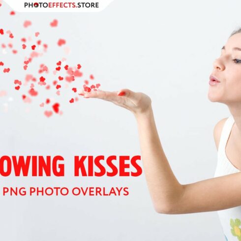 28 Blowing kisses Photoshop Overlayscover image.