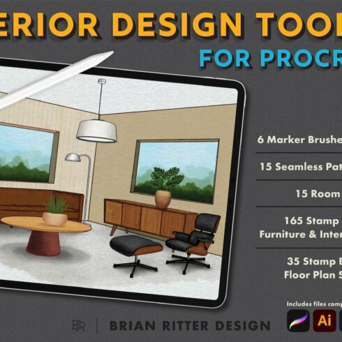 Interior Design Toolkit Procreatecover image.