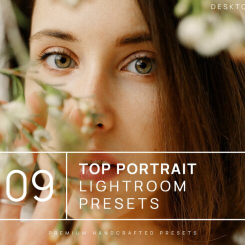 9 Top Portrait LR Presets + Mobilecover image.