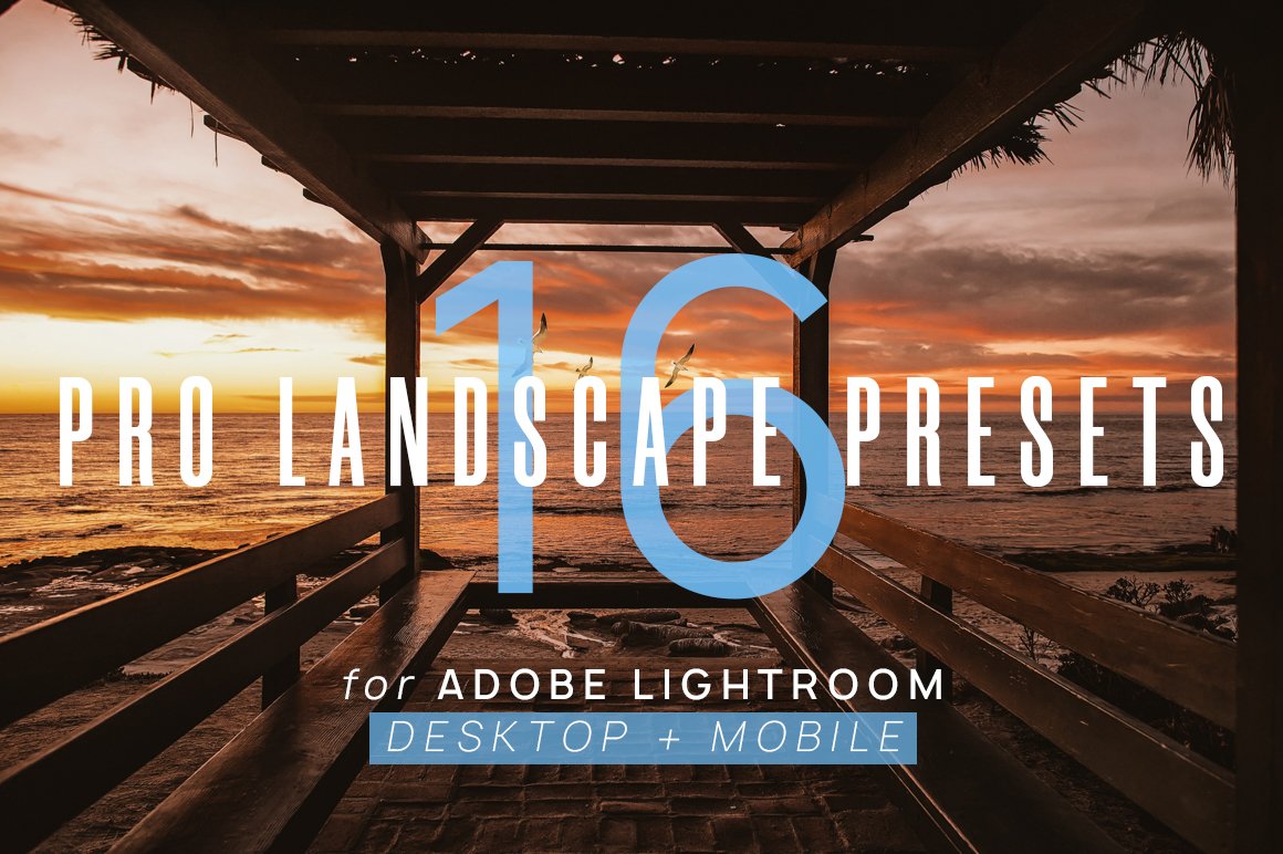 16 Pro Landscape Lightroom Presets 2cover image.