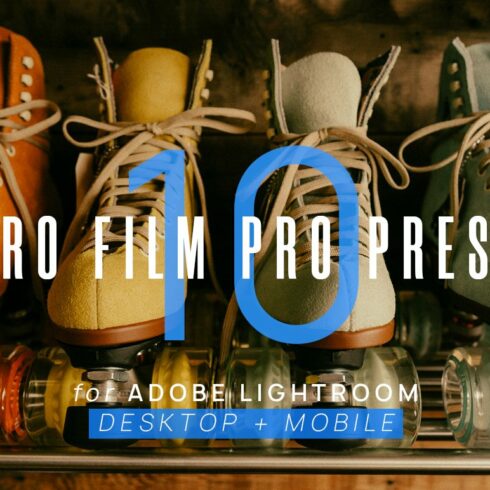 10 Retro Film Pro Lightroom Presetscover image.