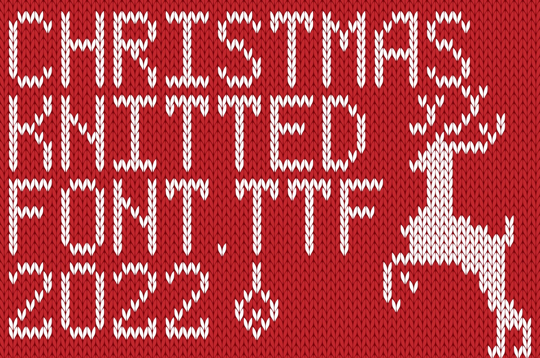 Сhristmas Knitted Font cover image.