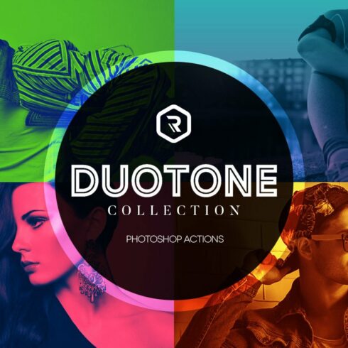 Duotone Collection Photoshop Actionscover image.