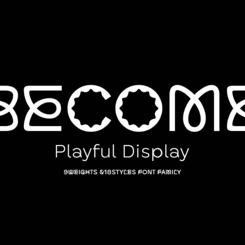 Become Display Font Family cover image.