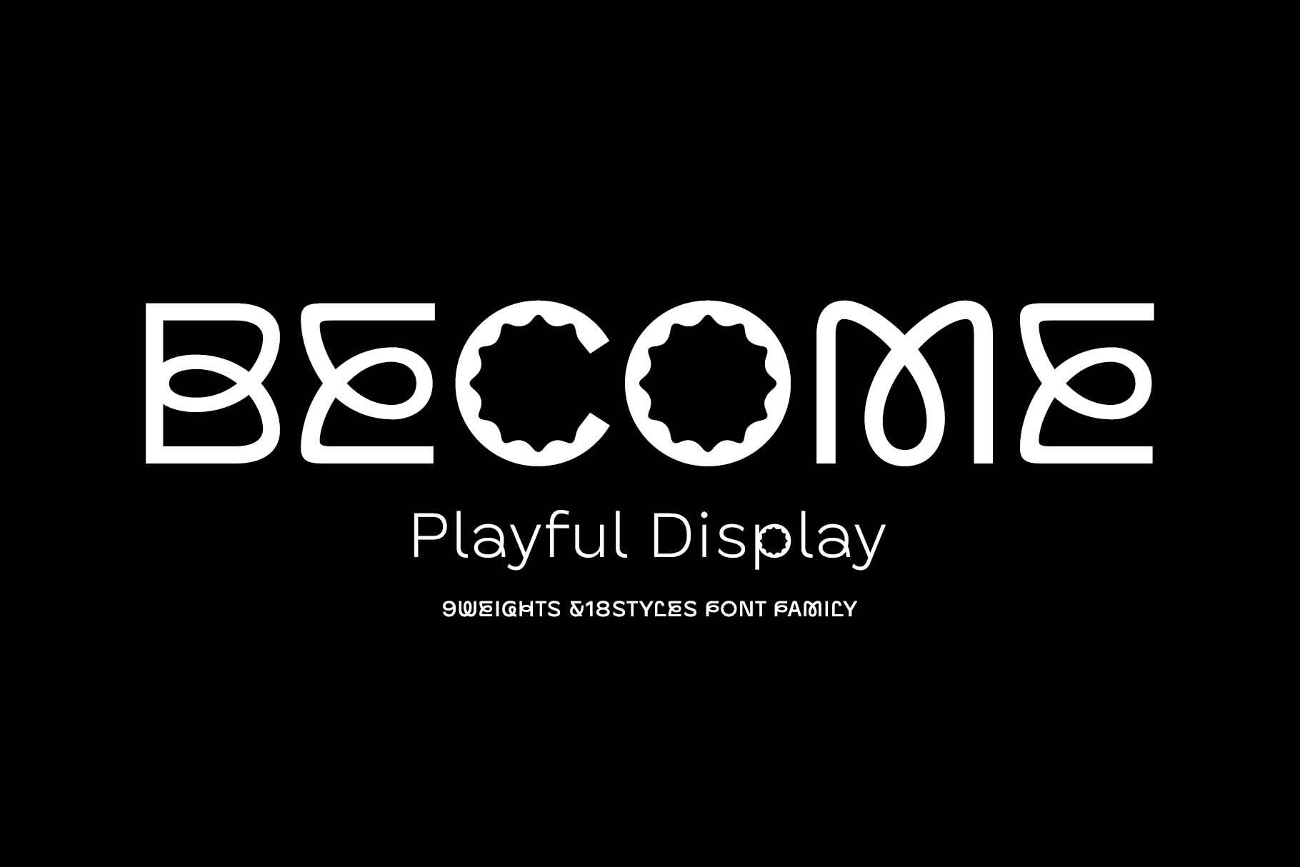 Become Display Font Family cover image.