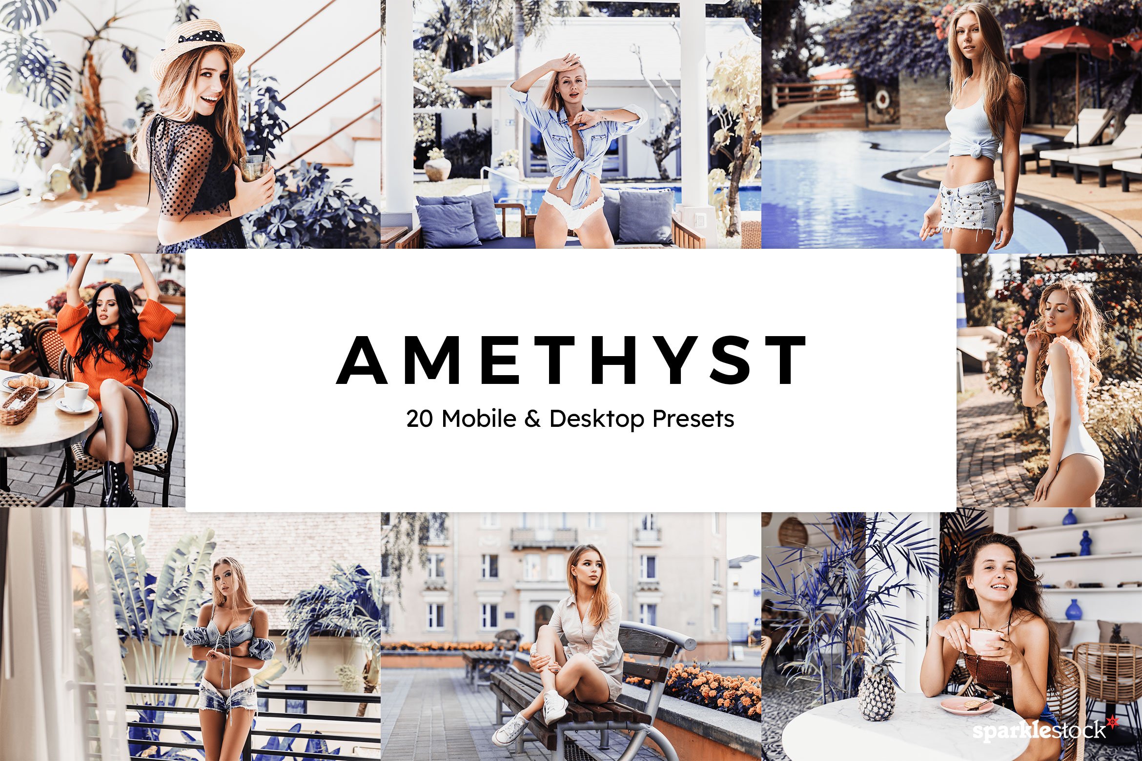 20 Amethyst Lightroom Presets & LUTscover image.