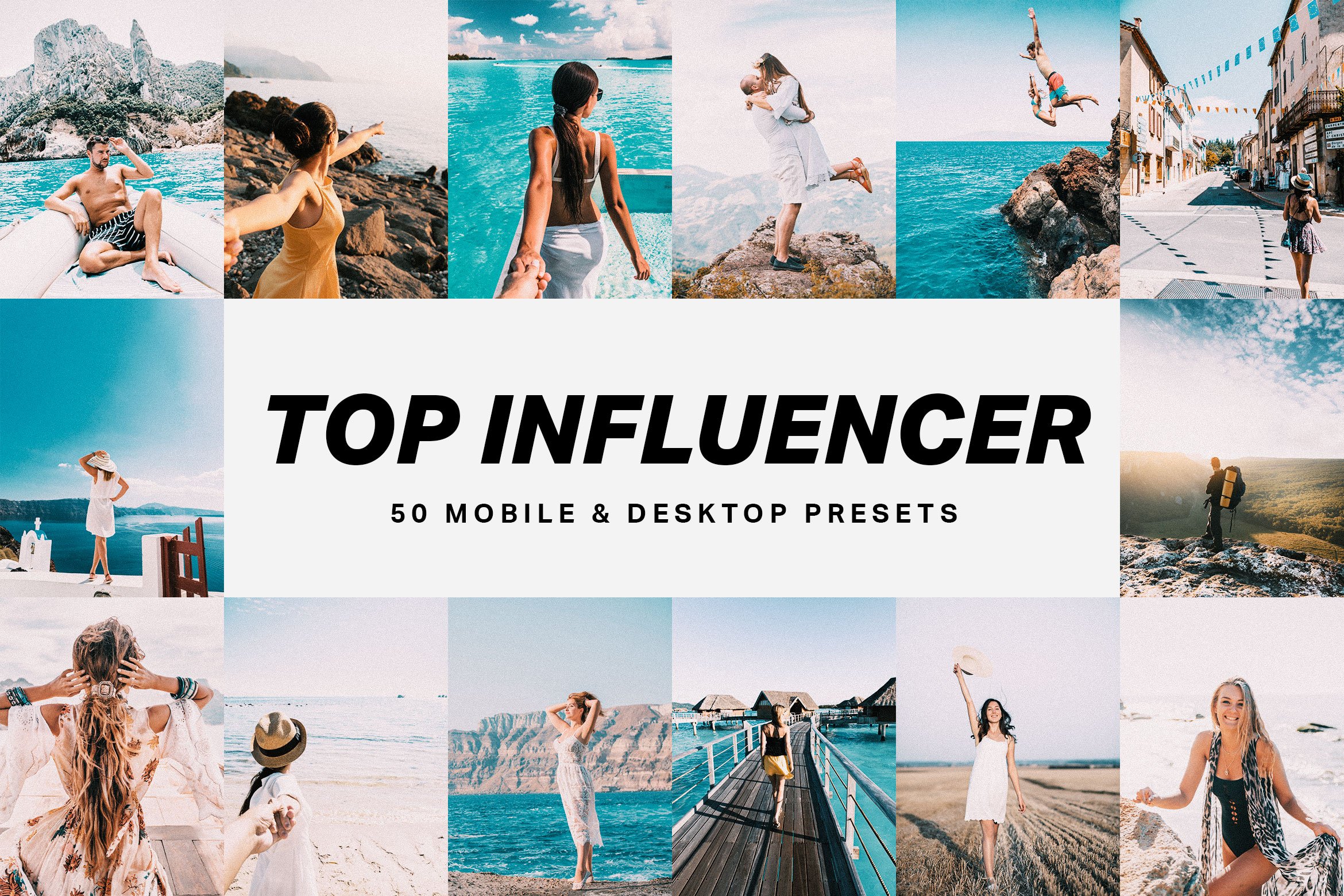 50 Top Influencer Lightroom Presetscover image.