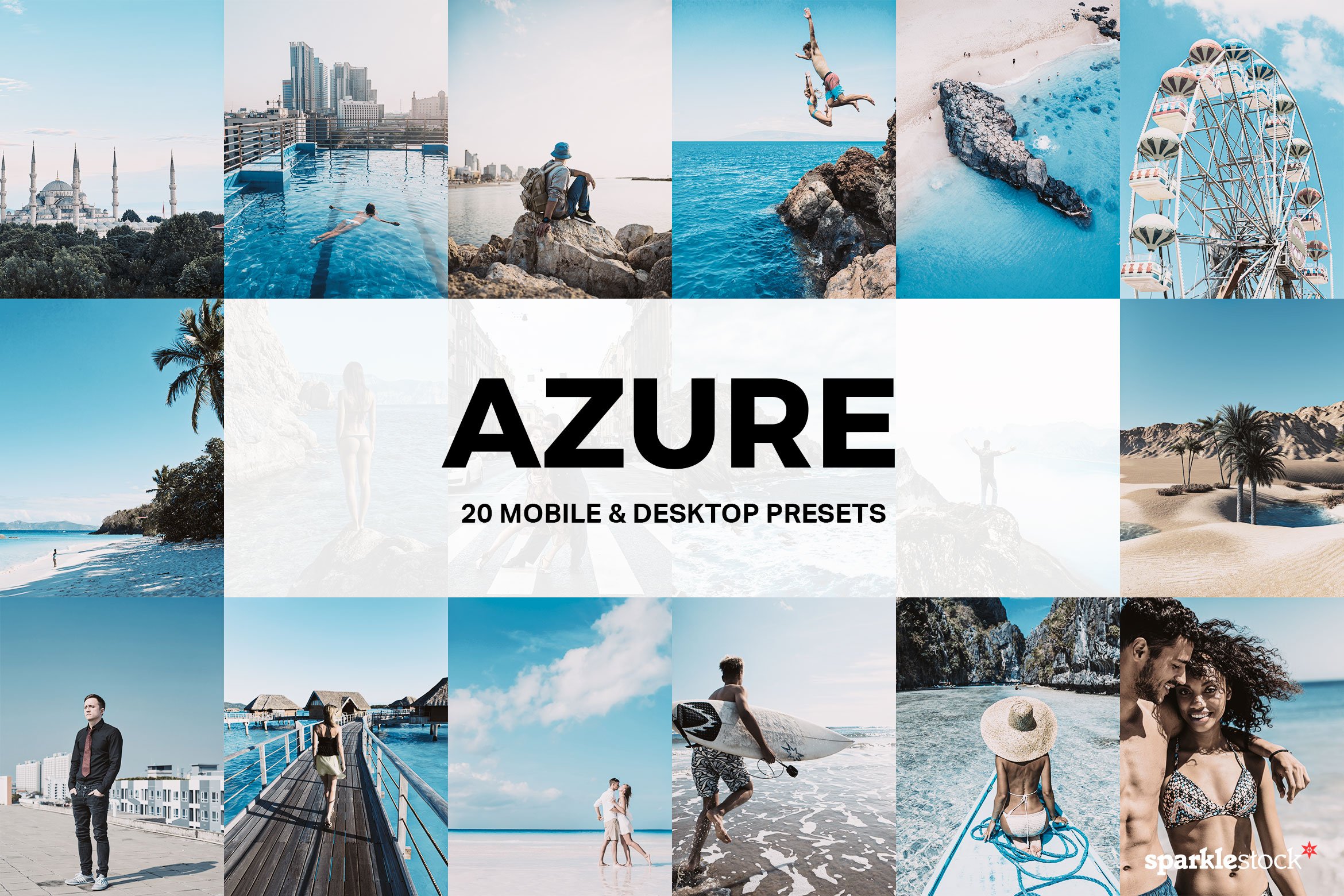 20 Azure Lightroom Presets and LUTscover image.