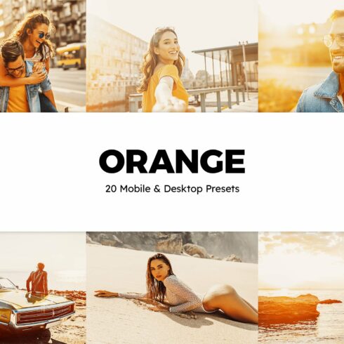 20 Orange Lightroom Presets & LUTscover image.