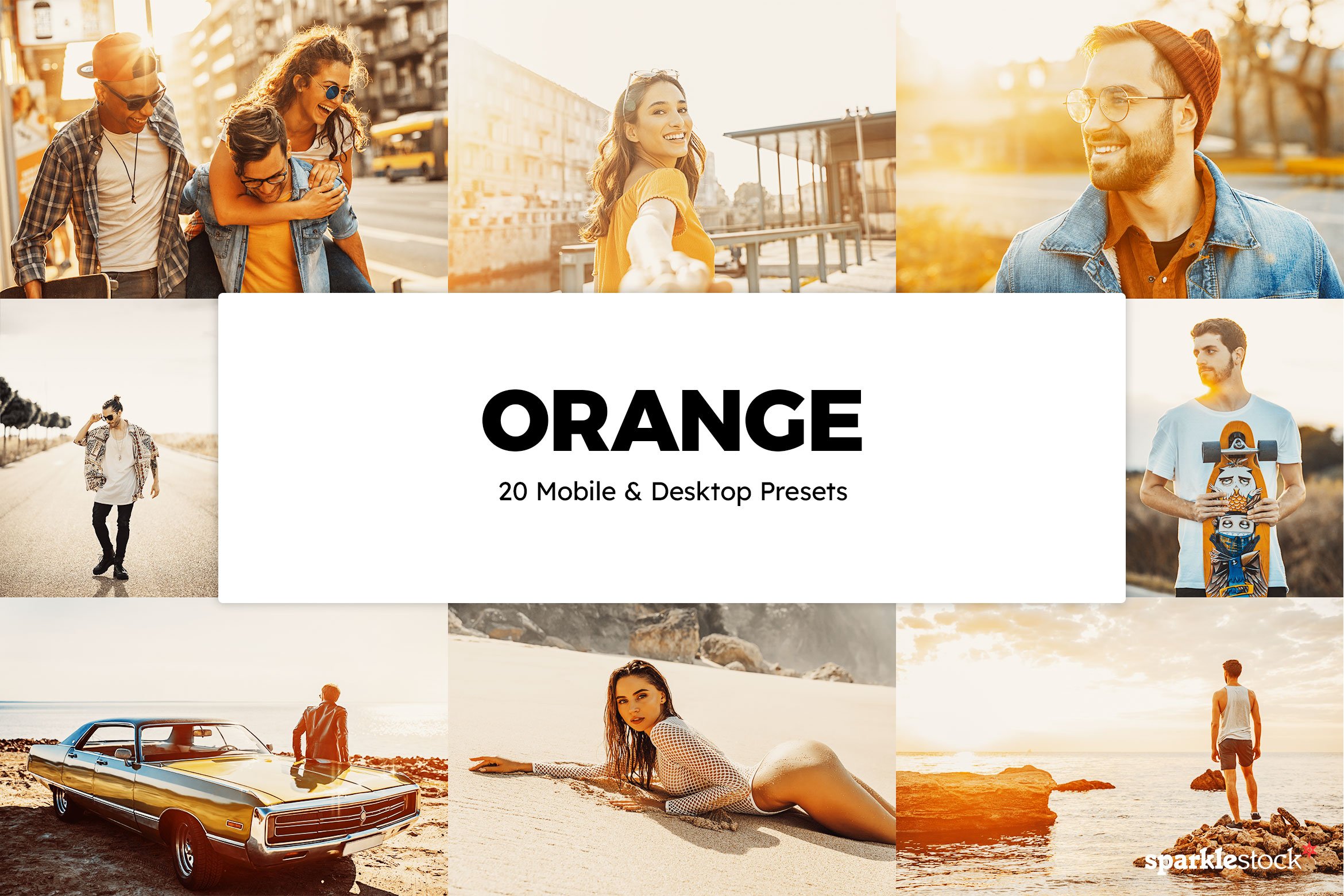 20 Orange Lightroom Presets & LUTscover image.