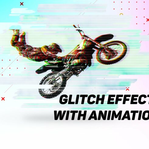 Glitch effect with GIF animation 2cover image.