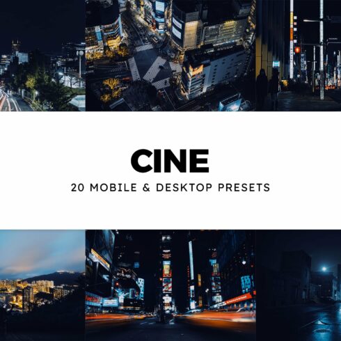 20 Cine Lightroom Presets & LUTscover image.