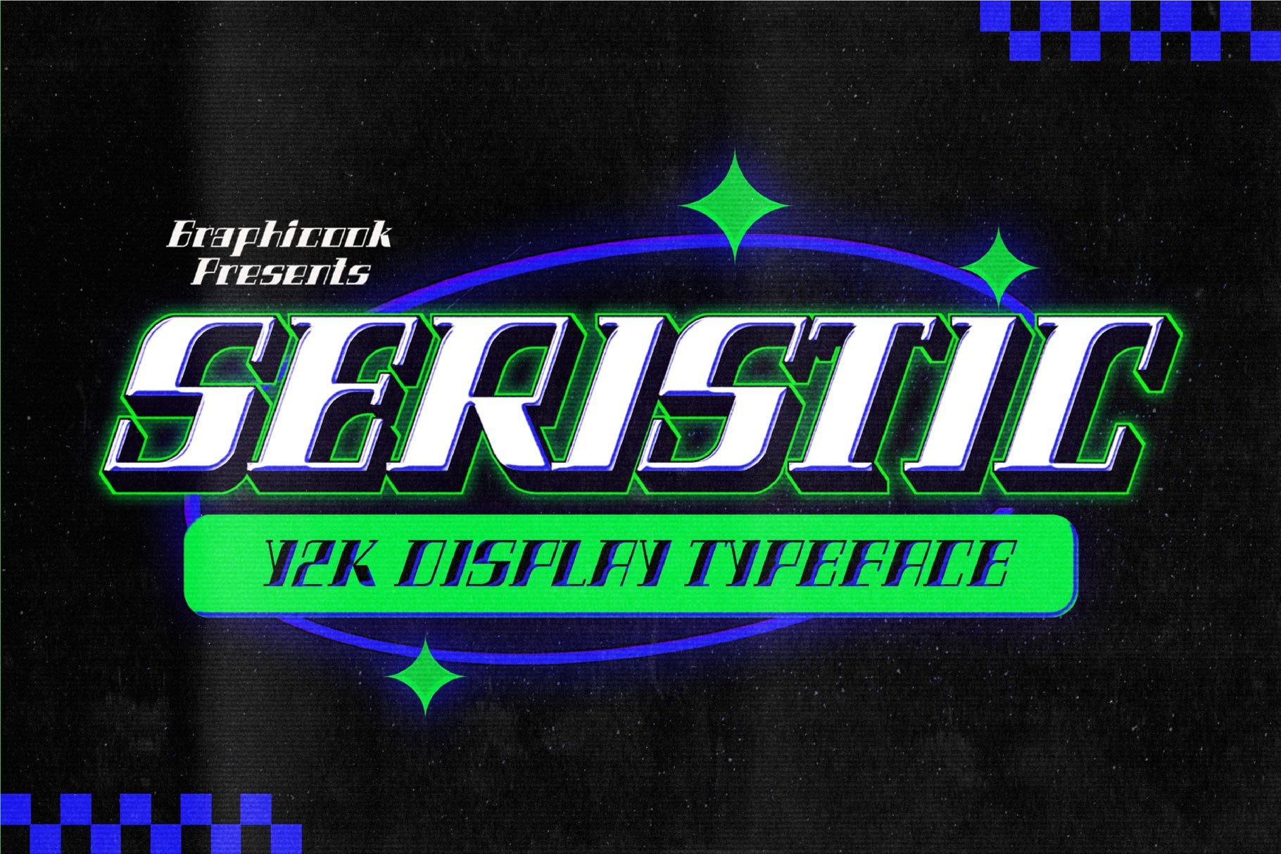 Seristic Y2K Display Typeface cover image.