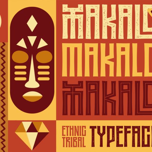 MAKALO - Ethnic Tribal Fonts cover image.