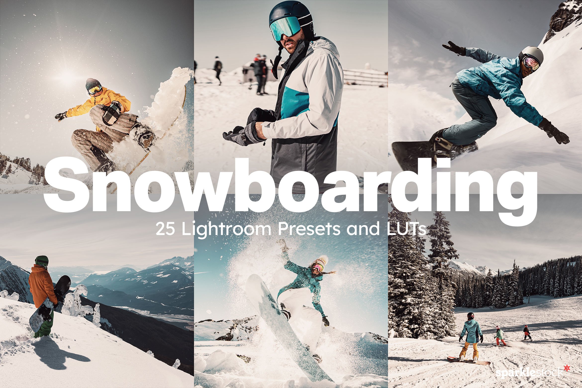 25 Snowboarding Lightroom Presetscover image.