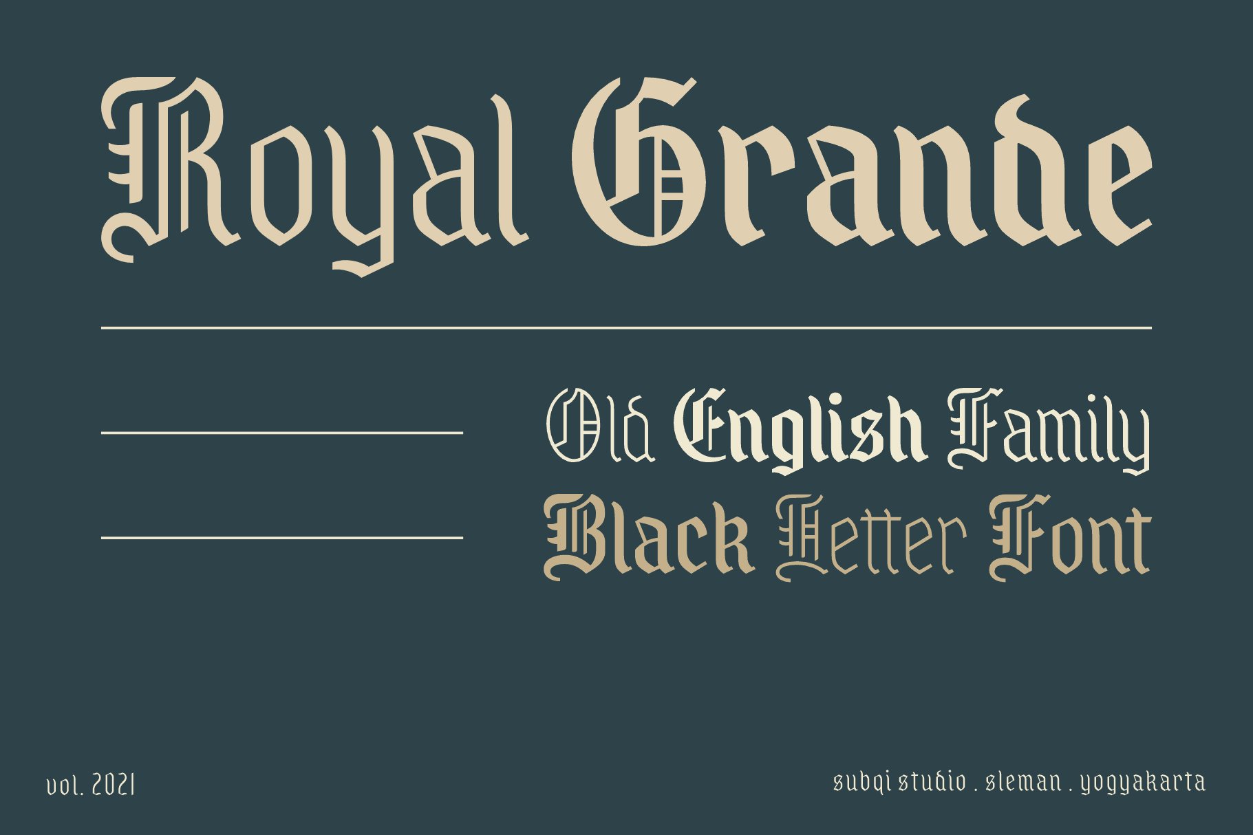 Royal Grande - Black Letter Family cover image.