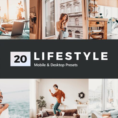20 Lifestyle Lightroom Presets LUTscover image.
