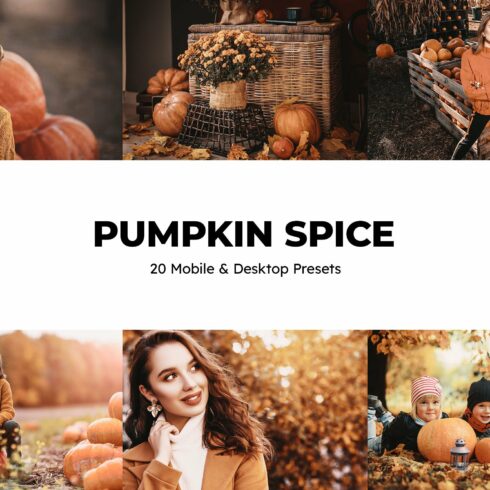 20 Pumpkin Spice Lightroom Presets Lcover image.