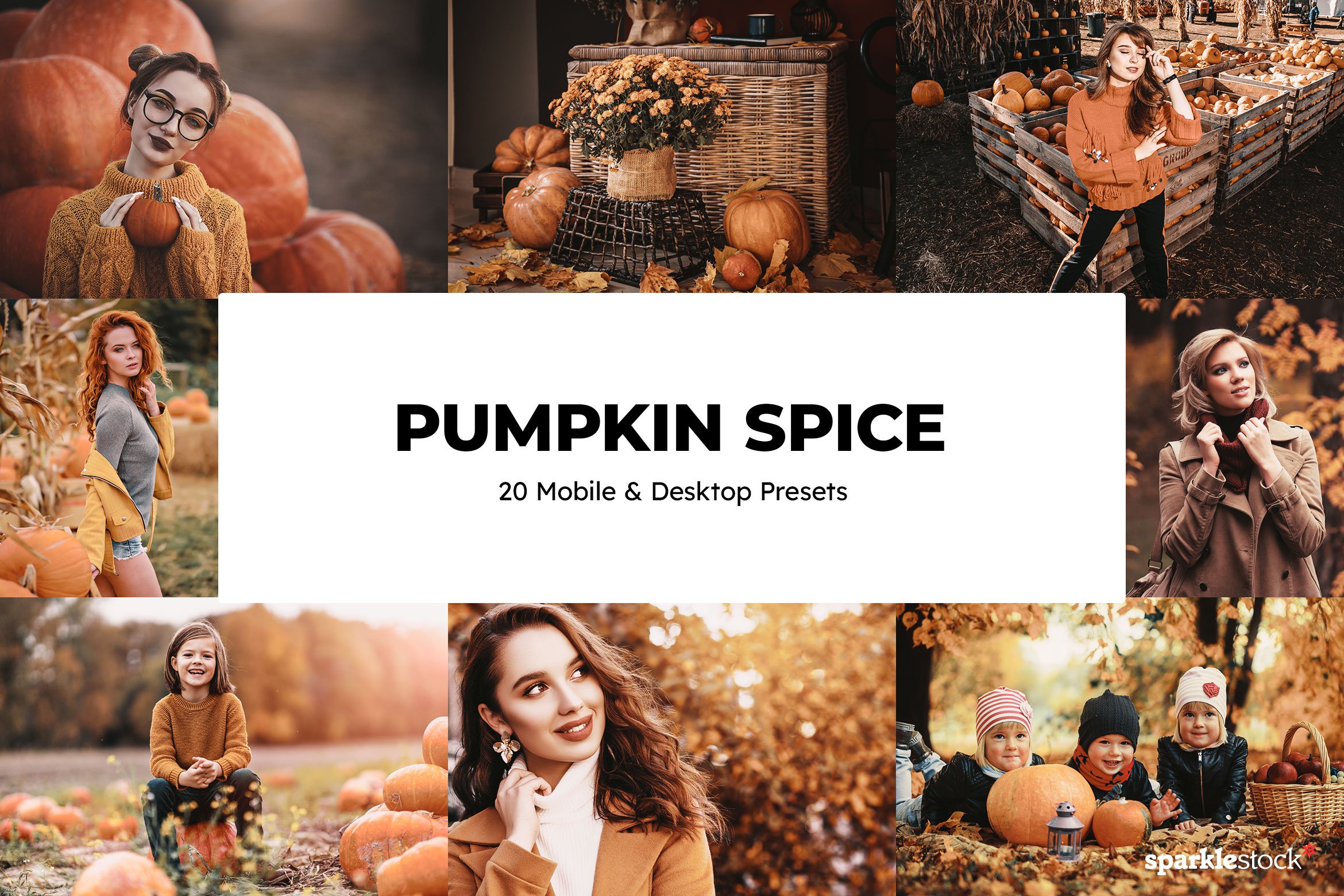 20 Pumpkin Spice Lightroom Presets Lcover image.