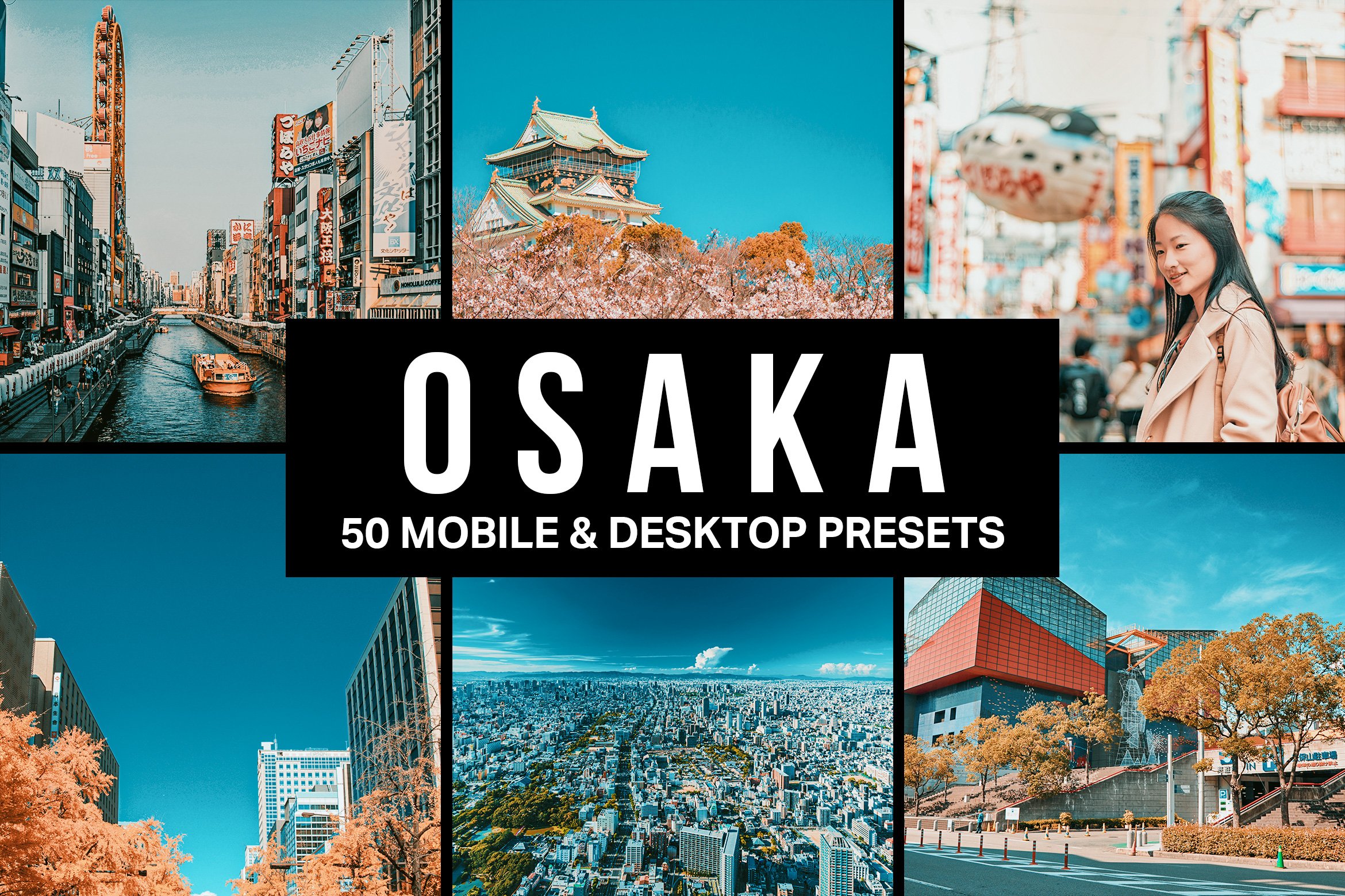 50 Osaka Lightroom Presets & LUTscover image.