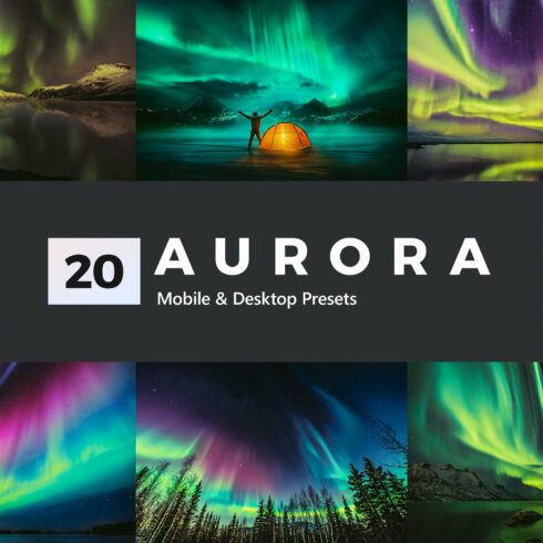 20 Aurora Lightroom Presets and LUTscover image.