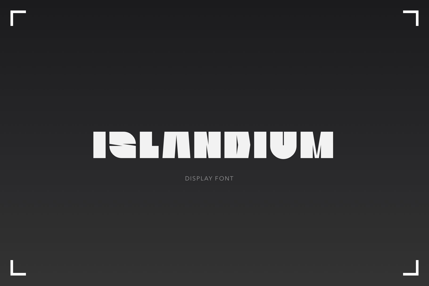 ISLANDIUM - Modern Sans Serif Font cover image.