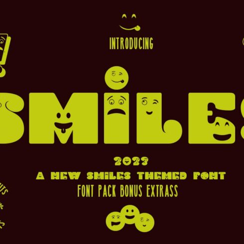 Smiles font family cover image.