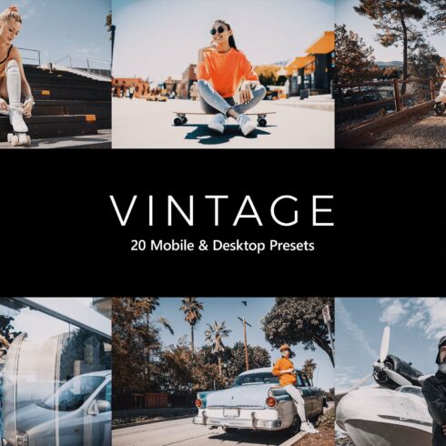 20 Vintage Lightroom Presets & LUTscover image.