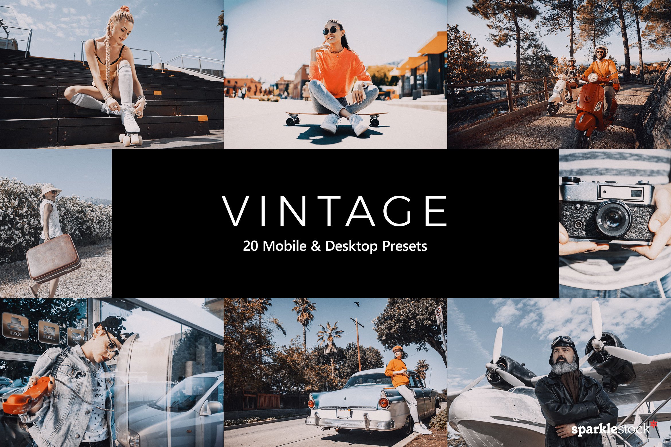 20 Vintage Lightroom Presets & LUTscover image.